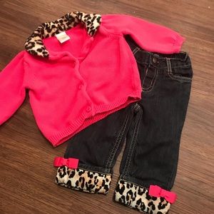 Gymboree two piece girls sweater and pants outfit!